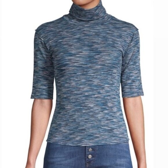 NWT Free People Space Dyed Turtleneck Top - Picture 1 of 5